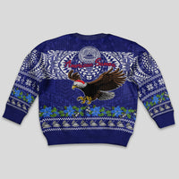 American Samoa Christmas Kid Ugly Christmas Sweater Manuia le Kerisimasi Polynesian Tribal LT9 - Polynesian Pride