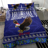 Personalised American Samoa Christmas Bedding Set Manuia le Kerisimasi Polynesian Tribal LT9 - Polynesian Pride
