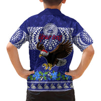 Personalised American Samoa Christmas Kid Hawaiian Shirt Manuia le Kerisimasi Polynesian Tribal LT9 - Polynesian Pride