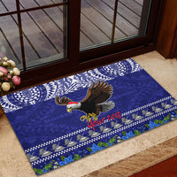 Personalised American Samoa Christmas Rubber Doormat Manuia le Kerisimasi Polynesian Tribal LT9 - Polynesian Pride