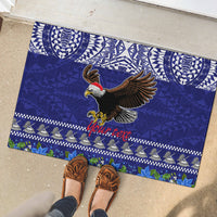 Personalised American Samoa Christmas Rubber Doormat Manuia le Kerisimasi Polynesian Tribal LT9 - Polynesian Pride