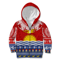 Kiribati Christmas Kid Hoodie Tekeraoi n Te Tiritimati Polynesian Tribal LT9 - Polynesian Pride