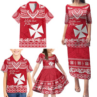 Personalised Wallis and Futuna Christmas Family Matching Puletasi Dress and Hawaiian Shirt Polynesian Tribal LT9 - Polynesian Pride
