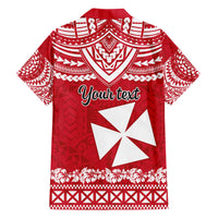 Personalised Wallis and Futuna Christmas Hawaiian Shirt Polynesian Tribal LT9 - Polynesian Pride