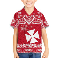 Personalised Wallis and Futuna Christmas Hawaiian Shirt Polynesian Tribal LT9 - Polynesian Pride