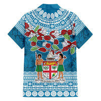 Fijian Tagimoucia Flowers Family Matching Puletasi and Hawaiian Shirt Christmas Coquette bow LT9 - Polynesian Pride