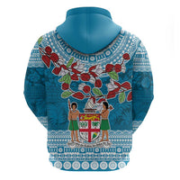 Fijian Tagimoucia Flowers Zip Hoodie Christmas Coquette bow LT9 - Polynesian Pride