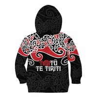 Aotearoa Toitu Te Tiriti Kid Hoodie New Zealand Stand Together Stand Stronger