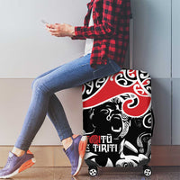 Aotearoa Toitu Te Tiriti Luggage Cover New Zealand Stand Together Stand Stronger LT9 - Polynesian Pride