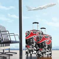 Aotearoa Toitu Te Tiriti Luggage Cover New Zealand Stand Together Stand Stronger LT9 - Polynesian Pride