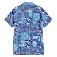 Federated States of Micronesia Merry Christmas Family Matching Tank Maxi Dress and Hawaiian Shirt Pacific Patchwork Xmas Vibes LT9 - Polynesian Pride