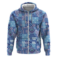 Federated States of Micronesia Merry Christmas Hoodie Pacific Patchwork Xmas Vibes - Polynesian Pride