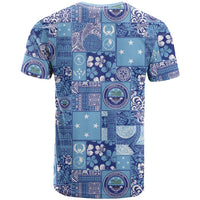 Federated States of Micronesia Merry Christmas T Shirt Pacific Patchwork Xmas Vibes - Polynesian Pride