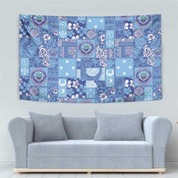 Federated States of Micronesia Merry Christmas Tapestry Pacific Patchwork Xmas Vibes - Polynesian Pride