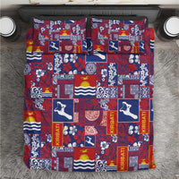 Kiribati Tekeraoi n te Kiritimati Bedding Set Pacific Patchwork Xmas Vibes - Polynesian Pride