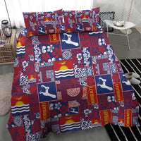 Kiribati Tekeraoi n te Kiritimati Bedding Set Pacific Patchwork Xmas Vibes - Polynesian Pride