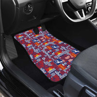 Kiribati Tekeraoi n te Kiritimati Car Mats Pacific Patchwork Xmas Vibes - Polynesian Pride
