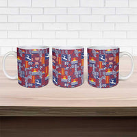 Kiribati Tekeraoi n te Kiritimati Ceramic Mug Pacific Patchwork Xmas Vibes - Polynesian Pride