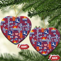 Kiribati Tekeraoi n te Kiritimati Ceramic Ornament Pacific Patchwork Xmas Vibes - Polynesian Pride