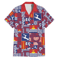 Kiribati Tekeraoi n te Kiritimati Family Matching Mermaid Dress and Hawaiian Shirt Pacific Patchwork Xmas Vibes - Polynesian Pride