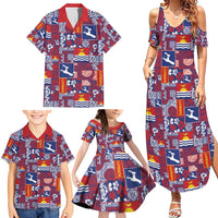 Kiribati Tekeraoi n te Kiritimati Family Matching Summer Maxi Dress and Hawaiian Shirt Pacific Patchwork Xmas Vibes LT9 - Polynesian Pride