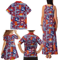 Kiribati Tekeraoi n te Kiritimati Family Matching Tank Maxi Dress and Hawaiian Shirt Pacific Patchwork Xmas Vibes LT9 - Polynesian Pride