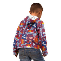 Kiribati Tekeraoi n te Kiritimati Kid Hoodie Pacific Patchwork Xmas Vibes - Polynesian Pride