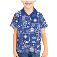 Marshall Islands Merry Christmas Family Matching Mermaid Dress and Hawaiian Shirt Pacific Patchwork Xmas Vibes - Polynesian Pride