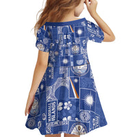 Marshall Islands Merry Christmas Family Matching Off Shoulder Short Dress and Hawaiian Shirt Pacific Patchwork Xmas Vibes - Polynesian Pride