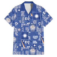 Marshall Islands Merry Christmas Family Matching Summer Maxi Dress and Hawaiian Shirt Pacific Patchwork Xmas Vibes - Polynesian Pride