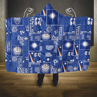 Marshall Islands Merry Christmas Hooded Blanket Pacific Patchwork Xmas Vibes - Polynesian Pride