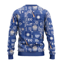 Marshall Islands Merry Christmas Ugly Christmas Sweater Pacific Patchwork Xmas Vibes - Polynesian Pride