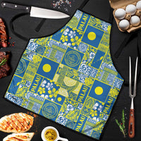 Palau Ungil Kurismas Apron Pacific Patchwork Xmas Vibes - Polynesian Pride