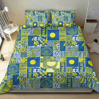 Palau Ungil Kurismas Bedding Set Pacific Patchwork Xmas Vibes - Polynesian Pride
