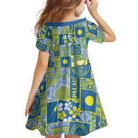 Palau Ungil Kurismas Family Matching Off The Shoulder Long Sleeve Dress and Hawaiian Shirt Pacific Patchwork Xmas Vibes LT9 - Polynesian Pride