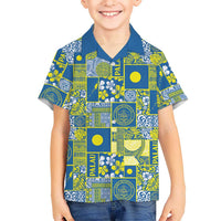 Palau Ungil Kurismas Hawaiian Shirt Pacific Patchwork Xmas Vibes - Polynesian Pride