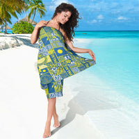 Palau Ungil Kurismas Sarong Pacific Patchwork Xmas Vibes - Polynesian Pride