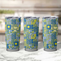 Palau Ungil Kurismas Tumbler Cup Pacific Patchwork Xmas Vibes - Polynesian Pride