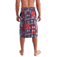 Red Samoa Manuia Le Kerisimasi Lavalava Pacific Patchwork Xmas Vibes - Polynesian Pride