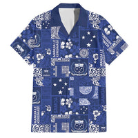 Blue Samoa Manuia Le Kerisimasi Family Matching Summer Maxi Dress and Hawaiian Shirt Pacific Patchwork Xmas Vibes - Polynesian Pride