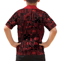 Dark Samoa Manuia Le Kerisimasi Hawaiian Shirt Pacific Patchwork Xmas Vibes - Polynesian Pride