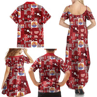 Tahiti Oaoa I Teie Noera Family Matching Summer Maxi Dress and Hawaiian Shirt Pacific Patchwork Xmas Vibes - Polynesian Pride