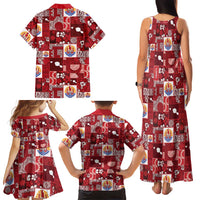 Tahiti Oaoa I Teie Noera Family Matching Tank Maxi Dress and Hawaiian Shirt Pacific Patchwork Xmas Vibes LT9 - Polynesian Pride
