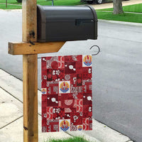 Tahiti Oaoa I Teie Noera Garden Flag Pacific Patchwork Xmas Vibes - Polynesian Pride