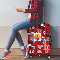 Tahiti Oaoa I Teie Noera Luggage Cover Pacific Patchwork Xmas Vibes - Polynesian Pride