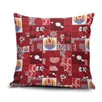 Tahiti Oaoa I Teie Noera Pillow Cover Pacific Patchwork Xmas Vibes - Polynesian Pride