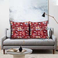 Tahiti Oaoa I Teie Noera Pillow Cover Pacific Patchwork Xmas Vibes - Polynesian Pride