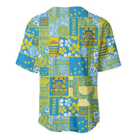 Tuvalu Manuia te Kilisimasi Baseball Jersey Pacific Patchwork Xmas Vibes - Polynesian Pride
