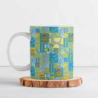 Tuvalu Manuia te Kilisimasi Ceramic Mug Pacific Patchwork Xmas Vibes - Polynesian Pride