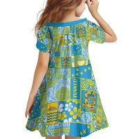 Tuvalu Manuia te Kilisimasi Family Matching Off Shoulder Maxi Dress and Hawaiian Shirt Pacific Patchwork Xmas Vibes - Polynesian Pride